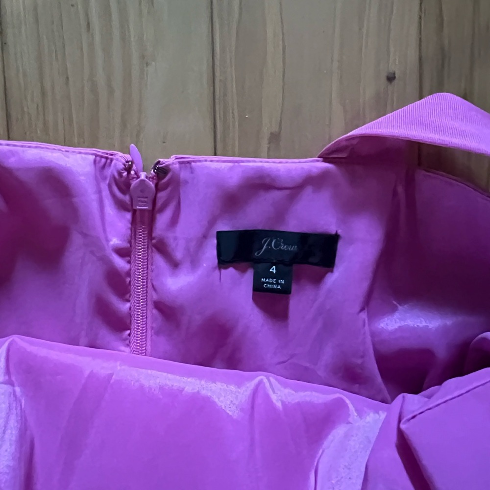 Pink J.Crew Ruffle-Hem Midi Dress - Picture 2 of 4